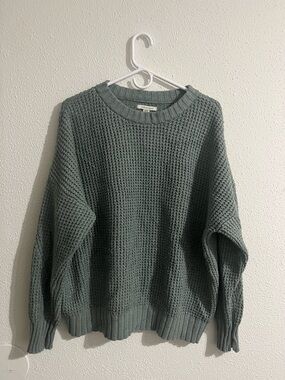American Eagle Outfitters Knit Crewneck Sweater in Sage
